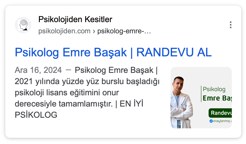 Uzmanlar ve psikologlar için web hizmeti