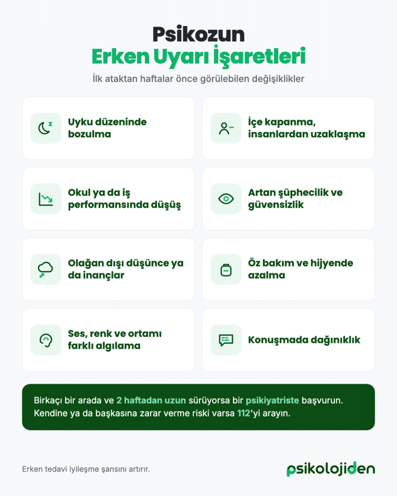 Psikozun erken uyarı işaretleri